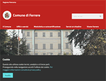 Tablet Screenshot of comune.ferrere.at.it